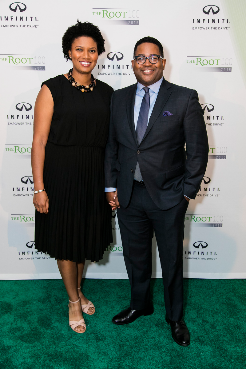 The Root 100 2015 honoree Jamil Smith and guestDerrick Davis